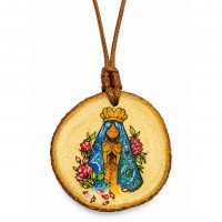 Colar de Madeira Nossa Senhora Aparecida