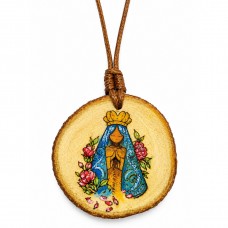 Colar de Madeira Nossa Senhora Aparecida