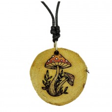 Colar de Madeira Cogumelo