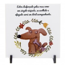 Azulejo Cachorro Viajante