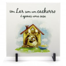 Azulejo Lar com Cachorro