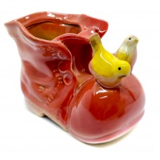 Bota com Passarinho Porta Treco Bota com Passarinho Porta Treco