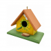 Casa para Passarinho PP MDF Mostarda