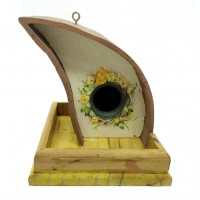 Casa para Passarinho Gota P Bege