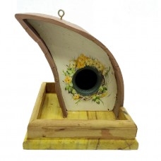 Casa para Passarinho Gota P Bege Casa para Passarinho Gota P Bege