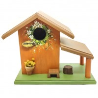 Casa para Passarinho com Varanda Margaridas