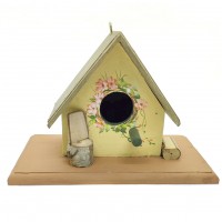 Casa para Passarinho P MDF Bege