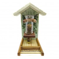 Comedouro Garrafa para Pássaros Arabesco Folhas