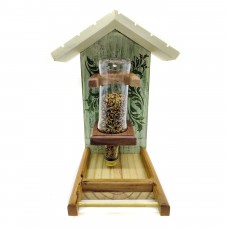 Comedouro Garrafa para Pássaros Arabesco Folhas
