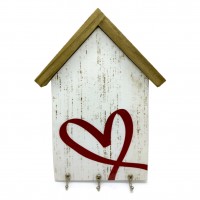 Porta Chaves Casinha Coração