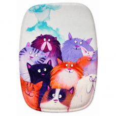 Mouse Pad Gatos Aquarela