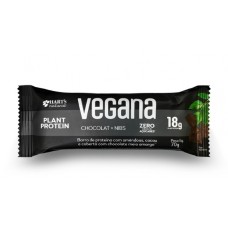 Barra de Proteína Vegana ZERO Chocolate + Nibs