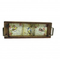 Bandeja Azulejos Pássaros Lavabo G