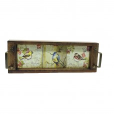 Bandeja Azulejos Pássaros Lavabo G