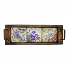 Bandeja Azulejos Lavanda e Violeta Lavabo G