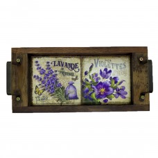 Bandeja Azulejos Lavanda e Violeta Lavabo P