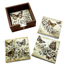 Porta Copos Borboletas