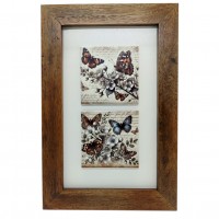 Quadro Azulejo Borboletas