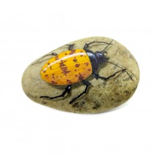 Pedra Pintada Besouro Laranja