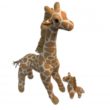 Girafa com Filhote Pelúcia
