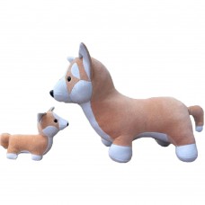 Welsh Corgi com Filhote Pelúcia