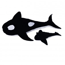 Orca com filhote Pelúcia