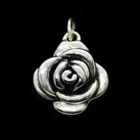 Pingente Rosa Eletroformação M Pingente Rosa Eletroformação M