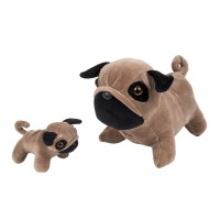 Pug com Filhote Pelúcia